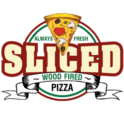 Sliced Wood Fired Pizza logo.
